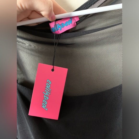 Brand new Edikted Sheer black long sleeve - Picture 5 of 5